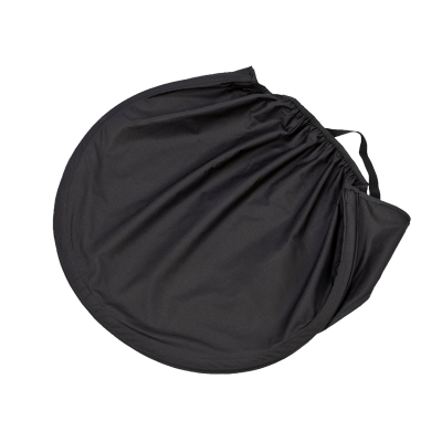 Sonnensegel "Panther", halbkreisförmig, schwarz